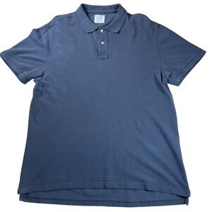 J. Crew Polo Shirt Mens Size XL Short Sleeve Solid Gray Casual Top *See‎ Pics
